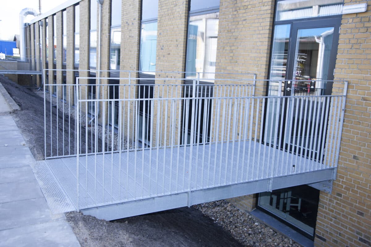 Stålrækværk på SPX lager i Silkeborg