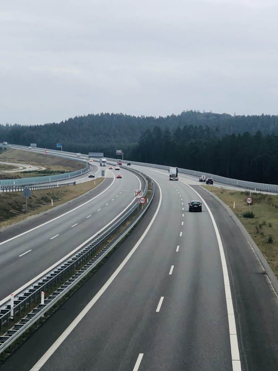 Autoværn på Silkeborg motorvejen