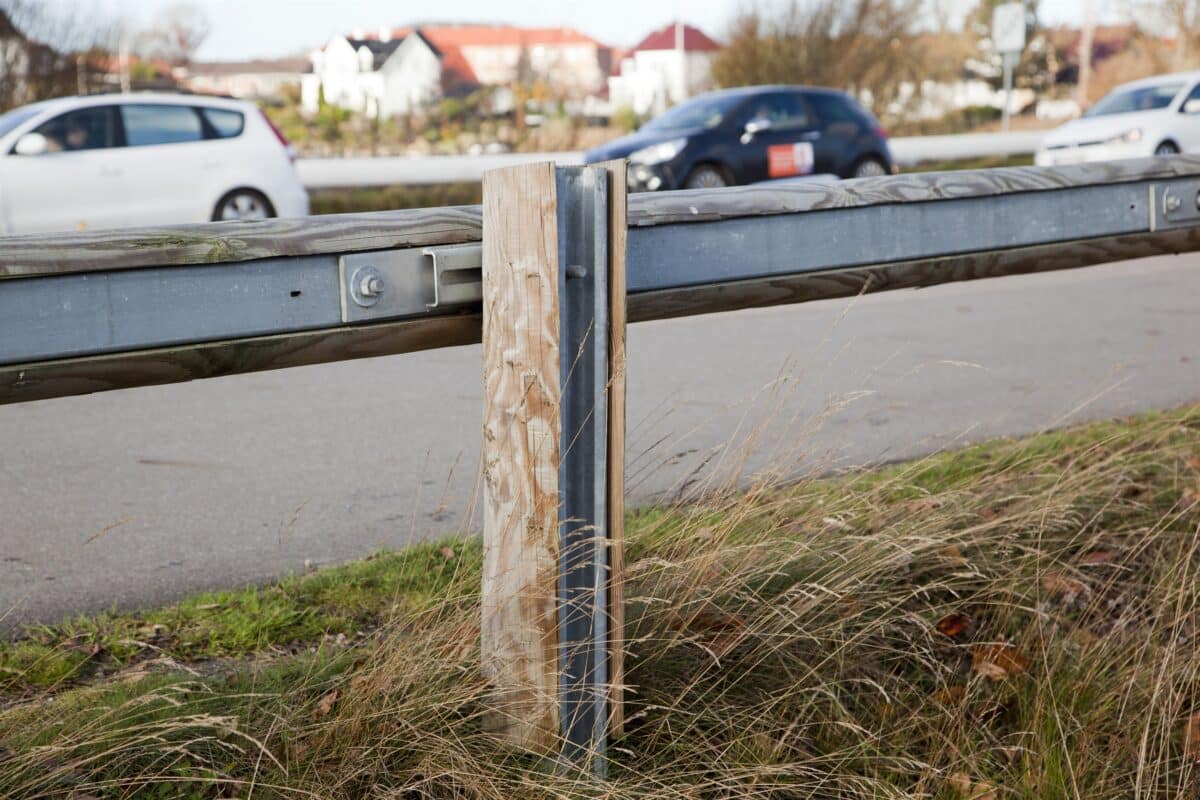 Træautoværn i Silkeborg