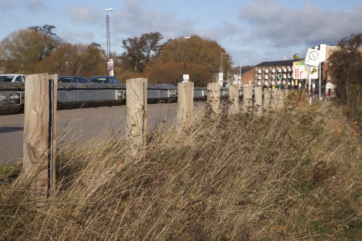 Træautoværn i Silkeborg
