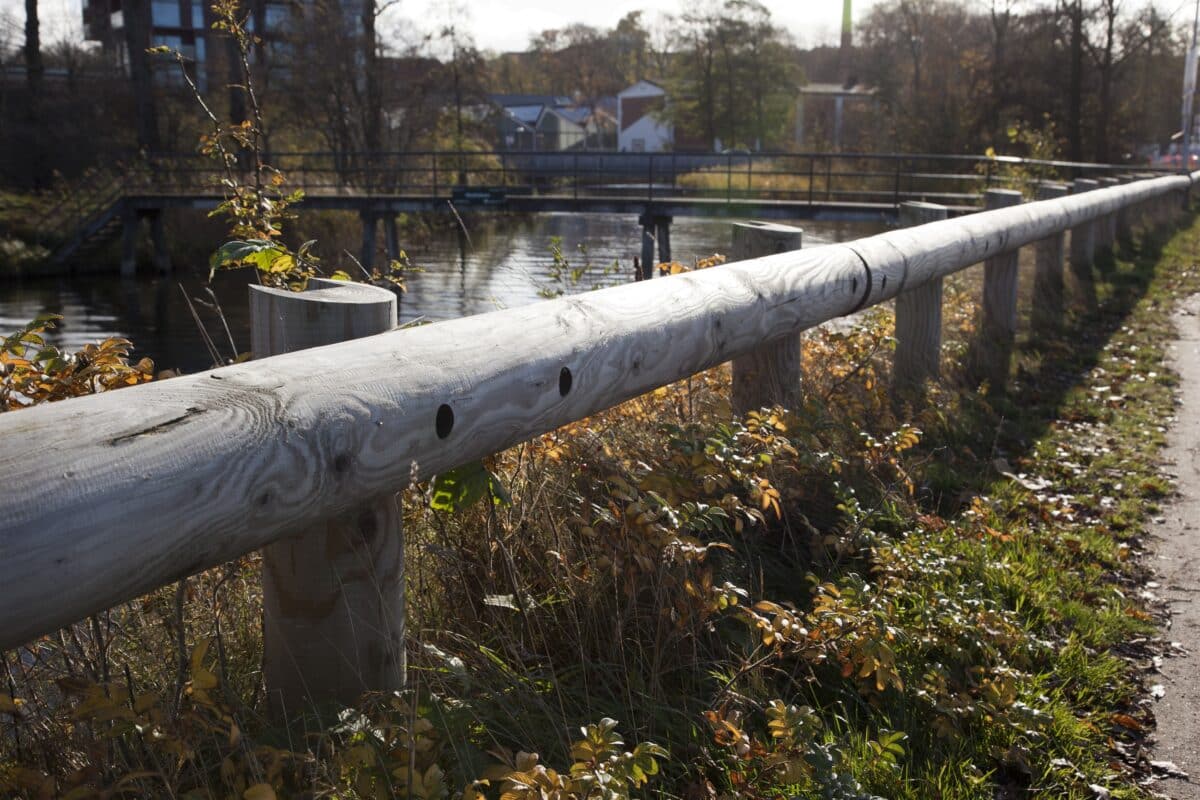 Træautoværn i Silkeborg