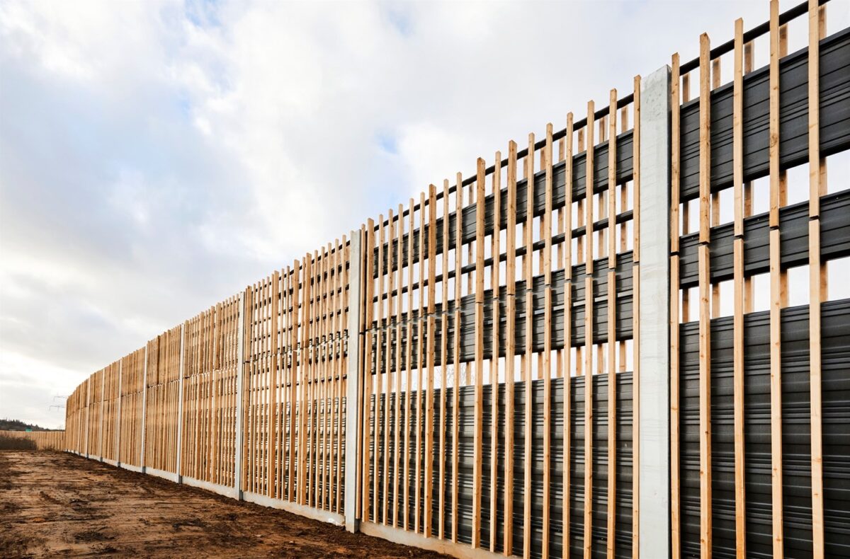 DAV NORDIC støjskærm med Bud-Masz kassetter