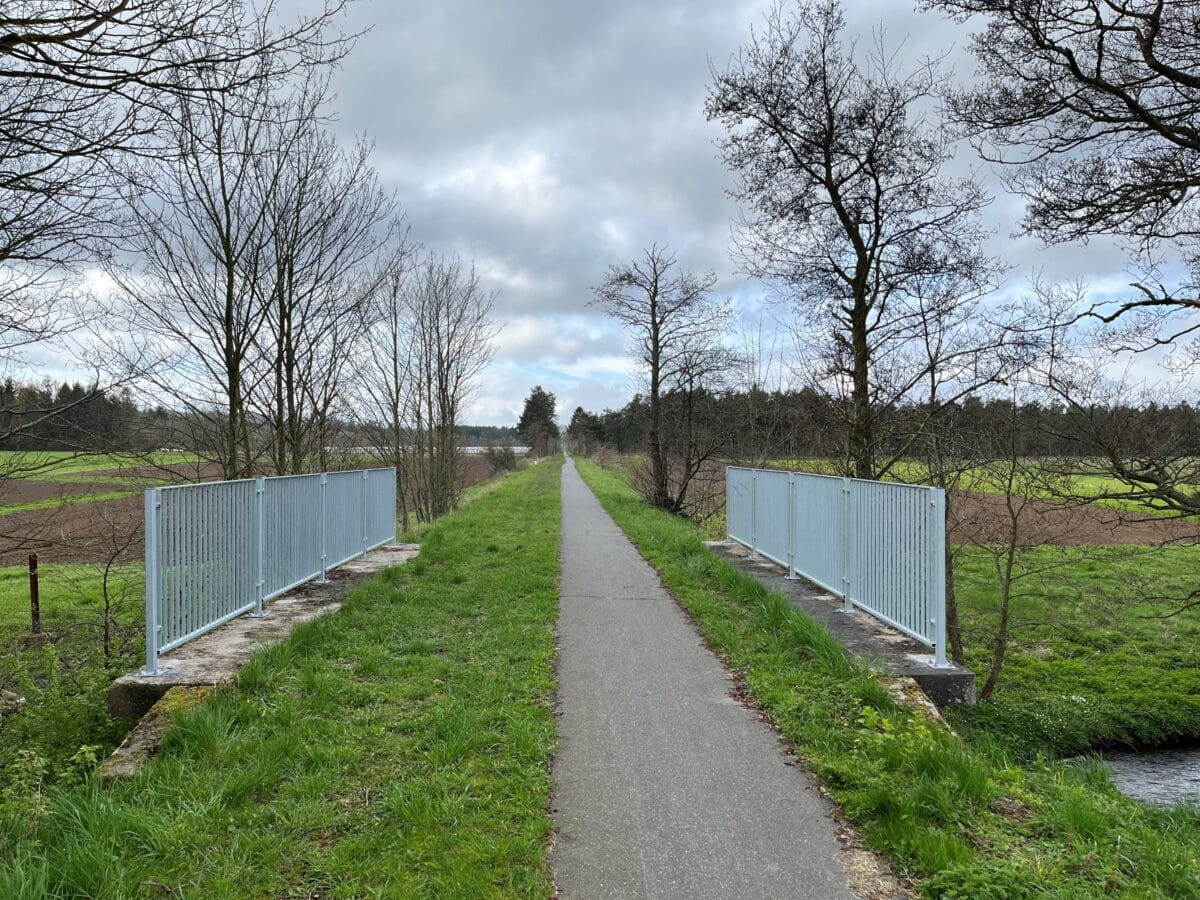 DAV NORDIC standard rækværk på bro over å