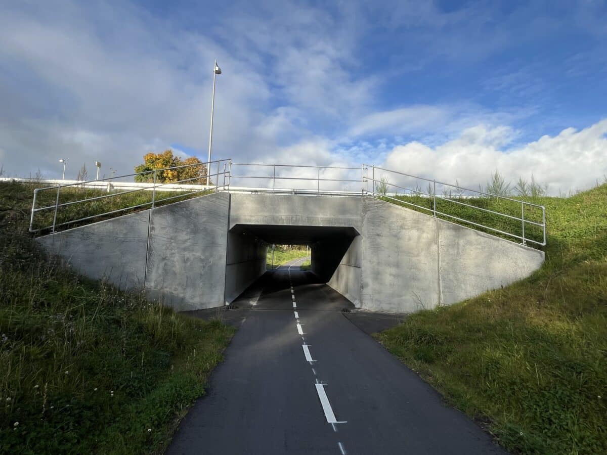 Stålrækværk og master ved stisystemer i Silkeborg